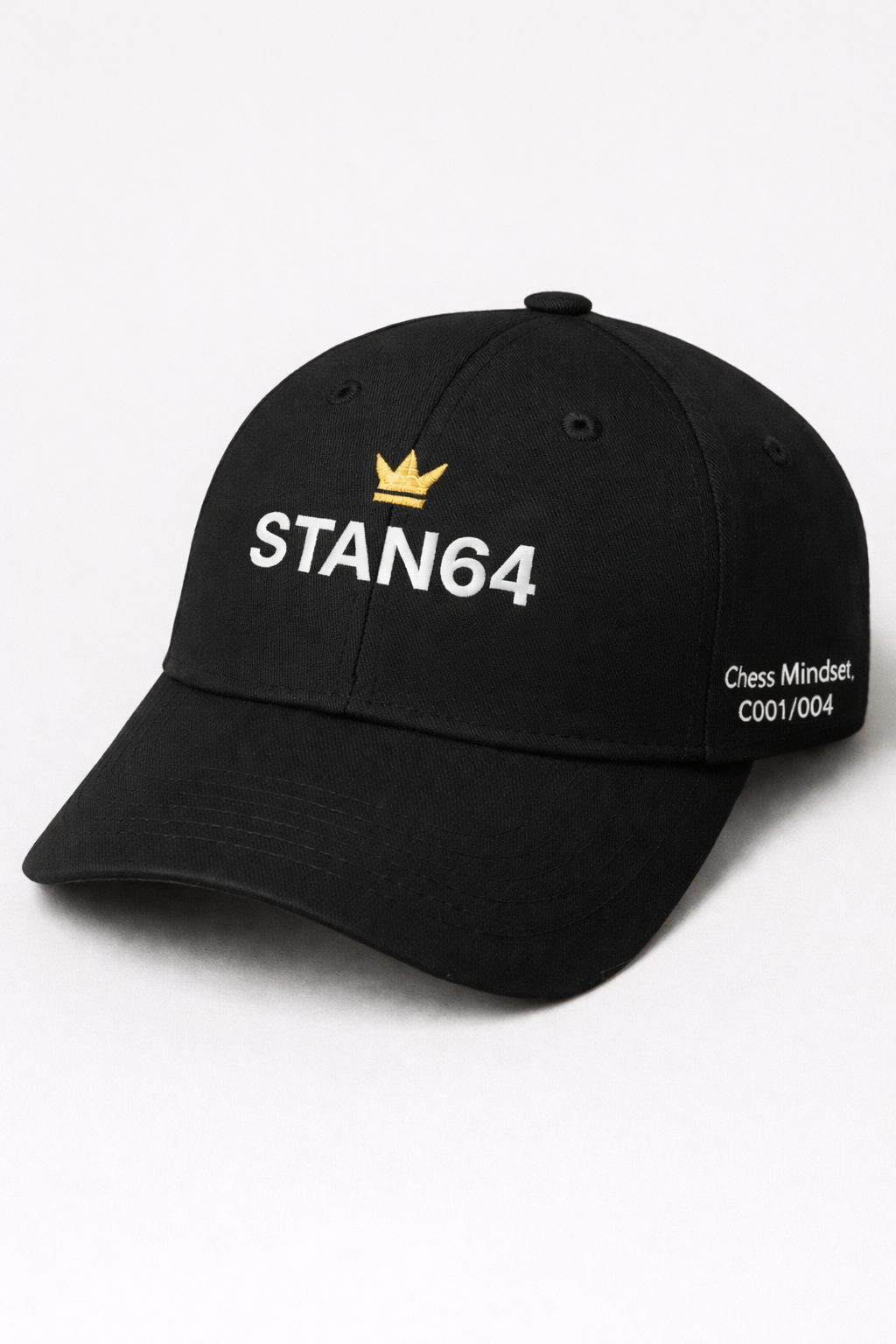 STAN64 C001 black cap Chess Mindset, numbered edition of 64, designed in Monte-Carlo