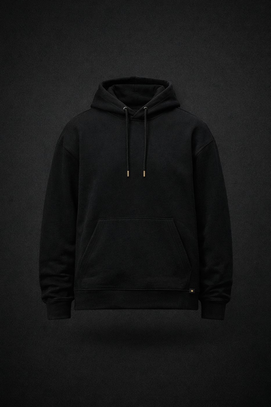 STAN64 H001 hoodie, golden crown embroidery detail